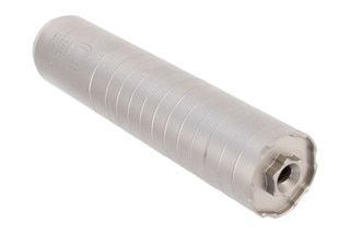 bead blasted titanium suppressor with 8.125 inch length